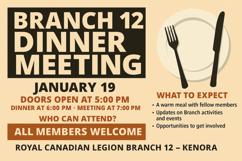 jan 19 dinner meeting