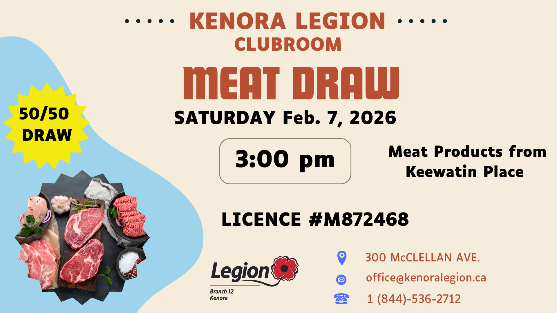 feb 9 meat draw
